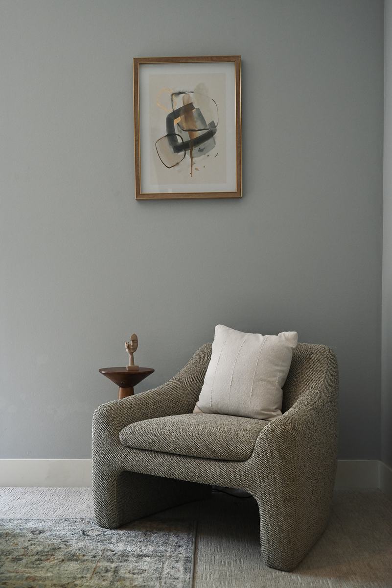 Sitting area staged by Top Staging And Design at the Issaquah project