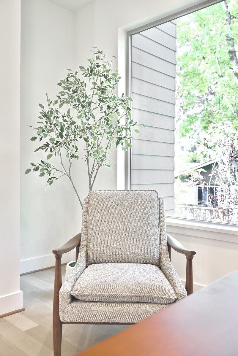 Sitting area staged by Top Staging And Design at the Kirkland project